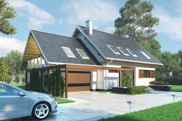  Projekt domu Ignacy (1586) (KRD2730) - projekt domu parterowego z poddaszem - Zdjęcie 3