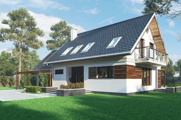  Projekt domu Ignacy (1586) (KRD2730) - projekt domu parterowego z poddaszem - Zdjęcie 6