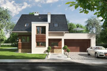  Projekt domu Mirona G2 (1582) (KRD2732) - projekt domu parterowego z poddaszem - Zdjęcie 6