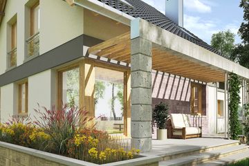  Projekt domu Świetlik (1583) (KRD2733) - projekt domu parterowego z poddaszem - Zdjęcie 3