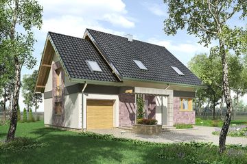  Projekt domu Świetlik (1583) (KRD2733) - projekt domu parterowego z poddaszem - Zdjęcie 5