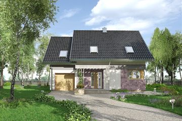  Projekt domu Świetlik (1583) (KRD2733) - projekt domu parterowego z poddaszem - Zdjęcie 6