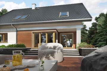  Projekt domu Zenon Polo (1584) (KRD2736) - projekt domu parterowego z poddaszem - Zdjęcie 6