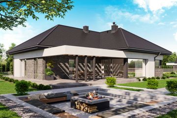  Projekt domu HomeKoncept 42 (KRX1047) - projekt domu parterowego - Zdjęcie 1