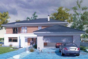  Projekt domu Sumptuosus I G2 (SLS1095) - projekt domu z pełnym piętrem - Zdjęcie 4