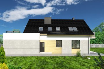  Projekt domu HG-I22 (KRM1095) - projekt domu parterowego z poddaszem - Zdjęcie 9