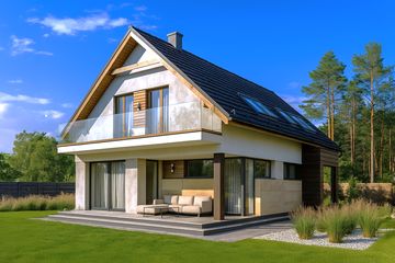  Projekt domu HG-I22 (KRM1095) - projekt domu parterowego z poddaszem - Zdjęcie 4