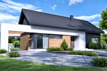  Projekt domu HomeKoncept 44 (KRX1049) - projekt domu parterowego - Zdjęcie 1