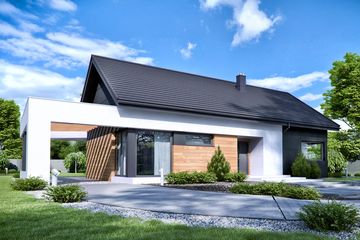  Projekt domu HomeKoncept 44 (KRX1049) - projekt domu parterowego - Zdjęcie 1