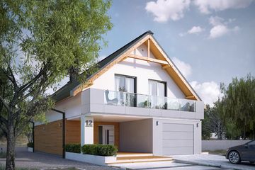  Projekt domu Amarylis 6 (BSA2104) - projekt domu parterowego z poddaszem - Zdjęcie 2