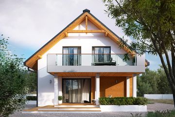  Projekt domu Amarylis 6 (BSA2104) - projekt domu parterowego z poddaszem - Zdjęcie 1