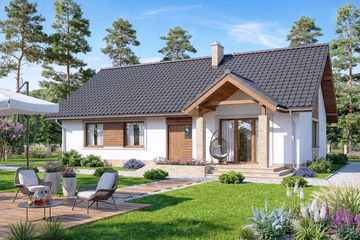  Projekt domu Mokka 6 (WOF1100) - projekt domu parterowego - Zdjęcie 3