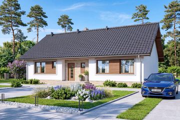  Projekt domu Mokka 6 (WOF1100) - projekt domu parterowego - Zdjęcie 2