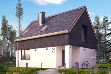  Projekt domu Groszek (BSA2106) - projekt domu parterowego z poddaszem - Zdjęcie 1