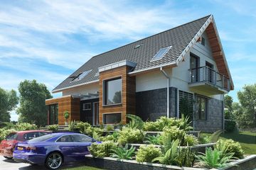  Projekt domu Helios Max (1590) (KRD2738) - projekt domu parterowego z poddaszem - Zdjęcie 3