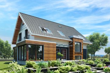  Projekt domu Helios Max (1590) (KRD2738) - projekt domu parterowego z poddaszem - Zdjęcie 5