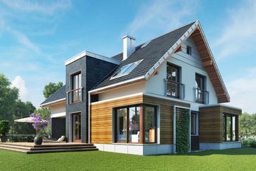  Projekt domu Helios Max (1590) (KRD2738) - projekt domu parterowego z poddaszem - Zdjęcie 6