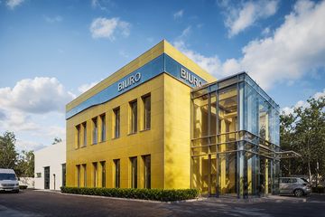  Projekt magazynu G334 - Budynek magazynowo - biurowy (PRA1360) - projekt magazynu z pełnym piętrem - Zdjęcie 1