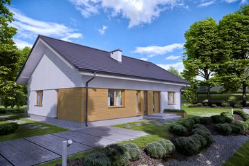  Projekt domu TK199 (WAK1080) - projekt domu parterowego - Zdjęcie 1