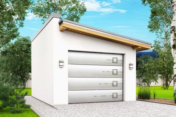  Projekt garażu G9 - garaż jednostanowiskowy (BBH1012) - projekt garażu parterowego - Zdjęcie 1