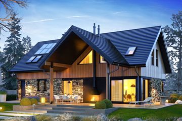  Projekt domu Nikolas G1 energo (WRC2665) - projekt domu parterowego z poddaszem - Zdjęcie 1