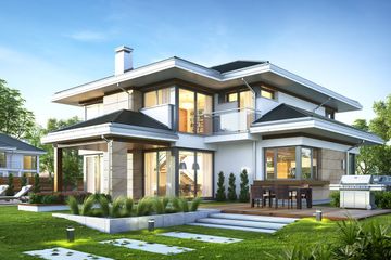  Projekt domu z widokiem 6 (WAH1713) - projekt domu z pełnym piętrem - Zdjęcie 3