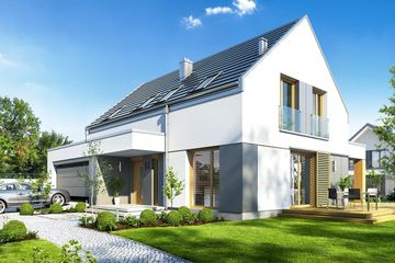  Projekt domu Fokstrot (WAH1714) - projekt domu parterowego z poddaszem - Zdjęcie 2