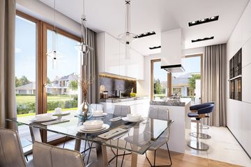  Projekt domu Fokstrot (WAH1714) - projekt domu parterowego z poddaszem - Zdjęcie 7