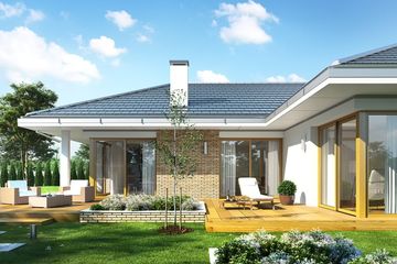  Projekt domu Jedyny (WAH1715) - projekt domu parterowego - Zdjęcie 3