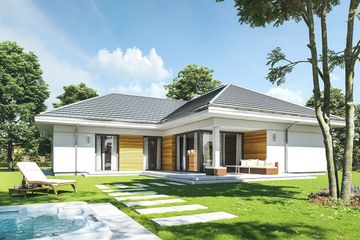  Projekt domu Parterowy (WAH1717) - projekt domu parterowego - Zdjęcie 3