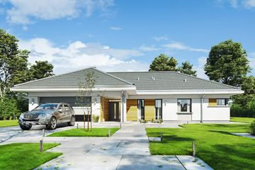  Projekt domu Parterowy 2 (WAH1718) - projekt domu parterowego - Zdjęcie 1