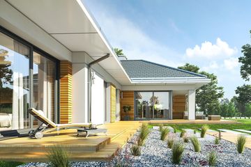  Projekt domu Parterowy 2 (WAH1718) - projekt domu parterowego - Zdjęcie 4