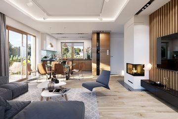  Projekt domu Party 2 (WAH1719) - projekt domu parterowego z poddaszem - Zdjęcie 4