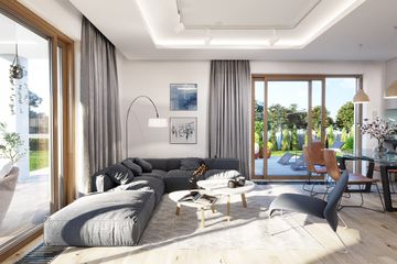  Projekt domu Party 2 (WAH1719) - projekt domu parterowego z poddaszem - Zdjęcie 7