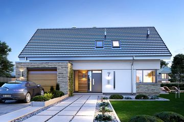  Projekt domu Tango (WAH1721) - projekt domu parterowego z poddaszem - Zdjęcie 4