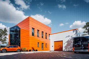  Projekt budynku biurowego G336 - Budynek magazynowo - biurowy (PRA1362) - projekt budynku z pełnym piętrem - Zdjęcie 2