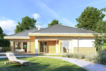  Projekt domu Doskonały 2 (WAH1723) - projekt domu parterowego - Zdjęcie 2