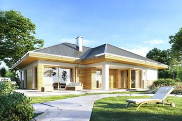  Projekt domu Doskonały 2 (WAH1723) - projekt domu parterowego - Zdjęcie 3