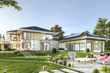  Projekt domu Rezydencja z widokiem (WAH1725) - projekt domu z pełnym piętrem - Zdjęcie 1