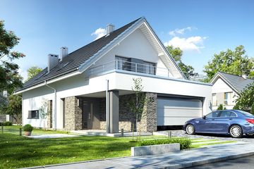  Projekt domu Salsa (WAH1726) - projekt domu parterowego z poddaszem - Zdjęcie 3