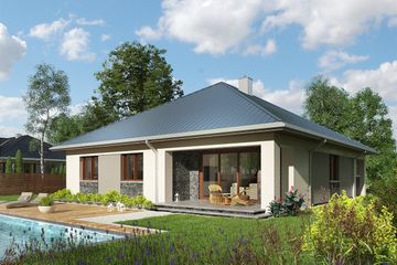  Projekt domu Bratek (1592) (KRD2739) - projekt domu parterowego - Zdjęcie 2