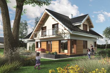  Projekt domu Kaja Muza (1591) (KRD2742) - projekt domu parterowego z poddaszem - Zdjęcie 6