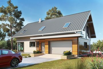  Projekt domu Zefir G2 (1598) (KRD2743) - projekt domu parterowego z poddaszem - Zdjęcie 3