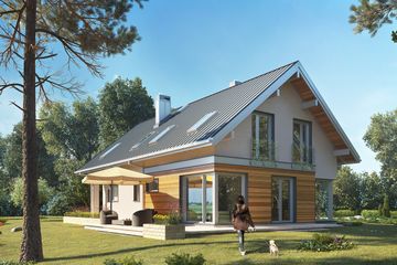  Projekt domu Zefir G2 (1598) (KRD2743) - projekt domu parterowego z poddaszem - Zdjęcie 6