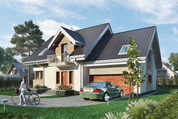  Projekt domu Zofia G2 (1599) (KRD2745) - projekt domu parterowego z poddaszem - Zdjęcie 3