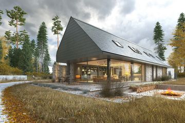  Projekt domu Odważny 1 (WAW1090) - projekt domu parterowego z poddaszem - Zdjęcie 1