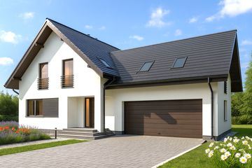  Projekt domu Rubin (WOW1014) - projekt domu parterowego z poddaszem - Zdjęcie 1