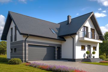  Projekt domu Tantal (WOW1015) - projekt domu parterowego z poddaszem - Zdjęcie 1