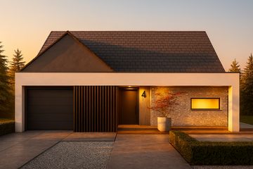  Projekt domu A-32 (PZB1042) - projekt domu parterowego z poddaszem - Zdjęcie 3