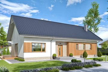  Projekt domu Domena 107 (WRW1291) - projekt domu parterowego - Zdjęcie 1